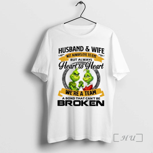 Officials Grinch Husband Wife Not Always Eye To Eye But Always Heart To Heart Were T-Shirts, Hoodie, Sweatshirt