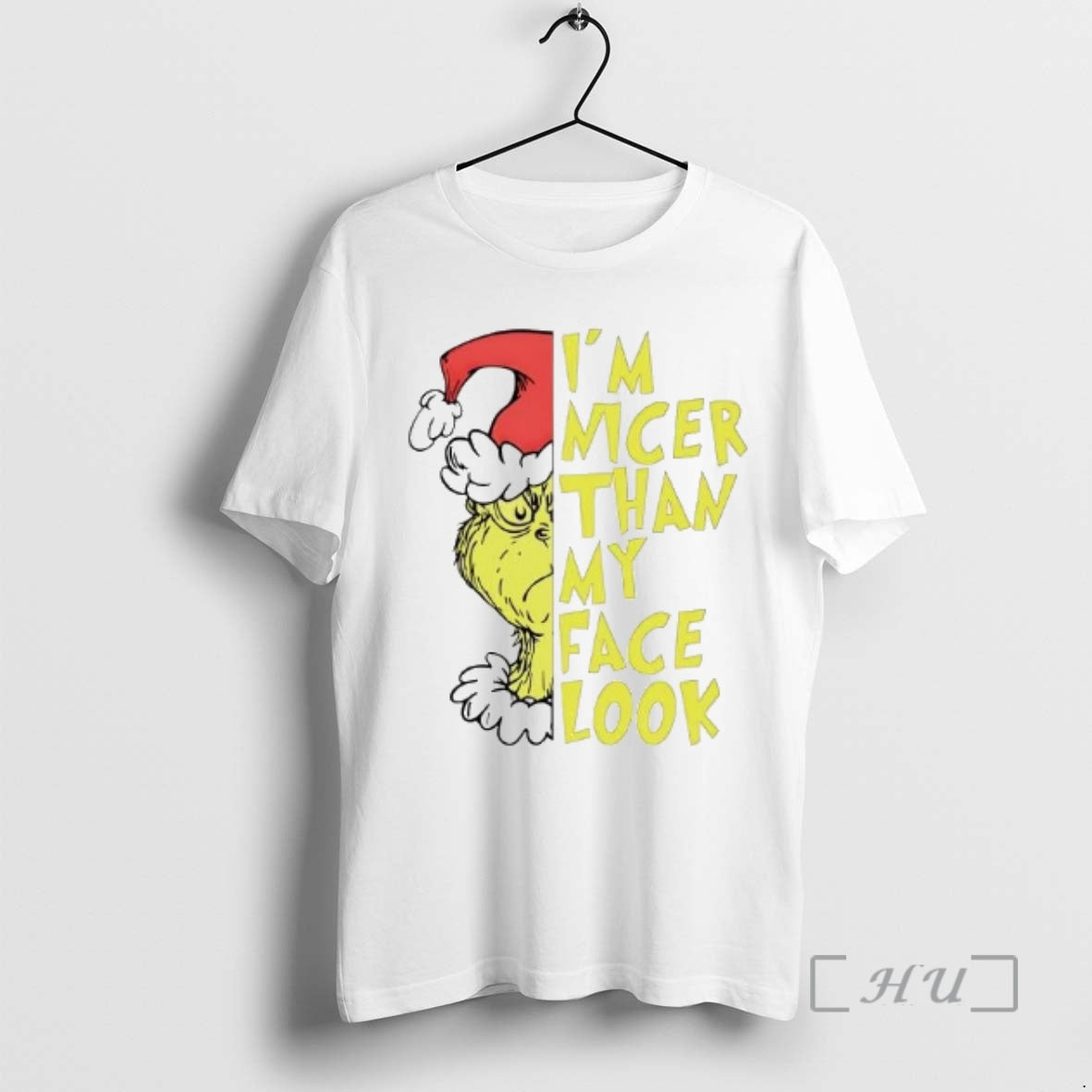 Officials Grinch Im Nice Than My Face Look T-Shirts, Hoodie, Sweatshirt | AU18TeeNovaLab.com