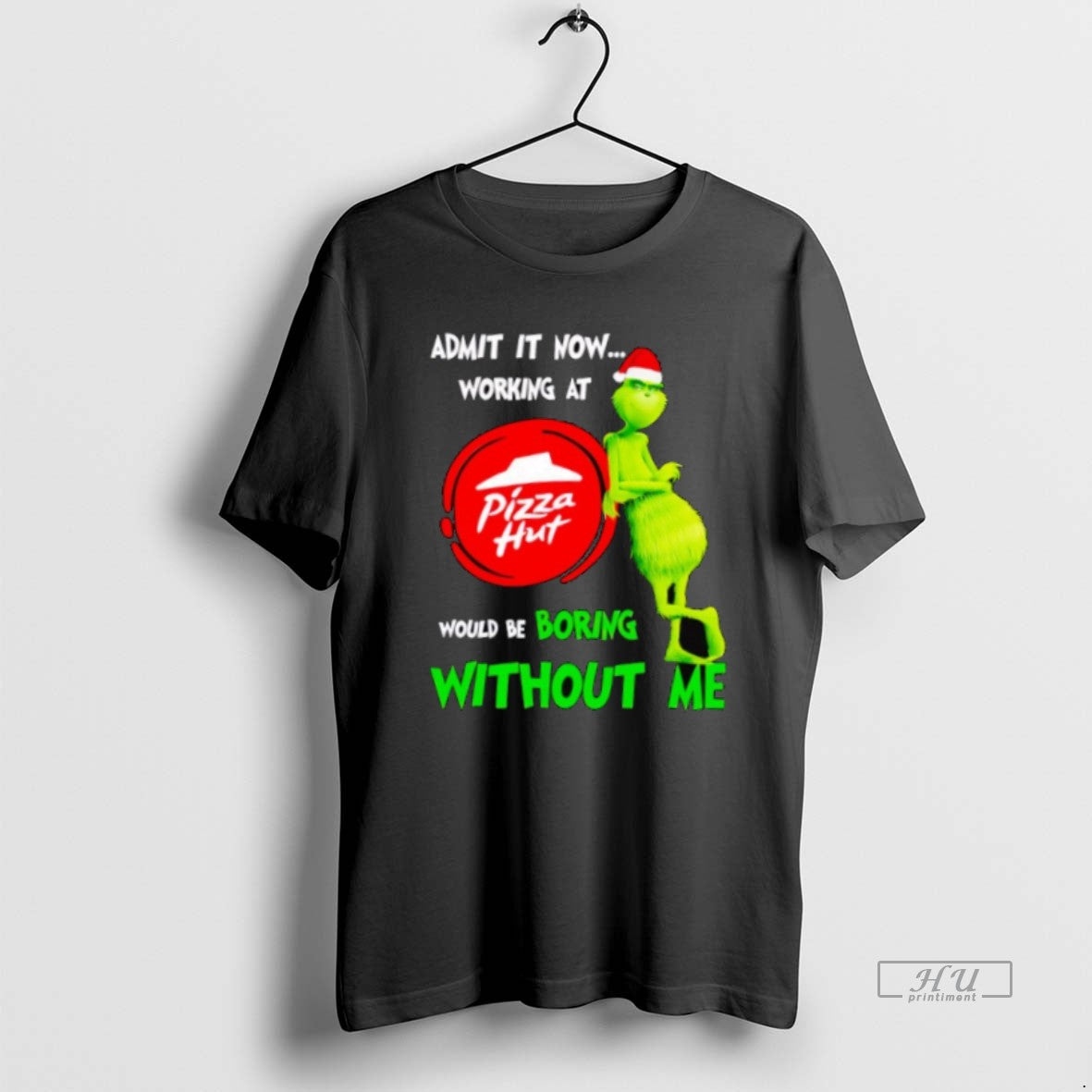 Officials Grinch Santa Admit It Now Working At Pizza Hut Logo Would Be Boring Without