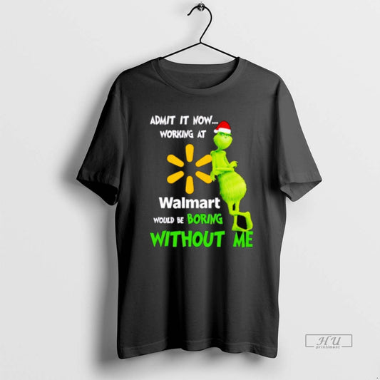Officials Grinch Santa Admit It Now Working At Walmart Logo Would Be Boring Without Me