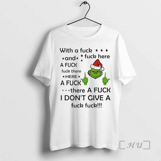 Officials Grinch With A Fuck And Fuck Here Christmas 2025 T-Shirts, Hoodie, Sweatshirt | AU18TeeNovaLab.com
