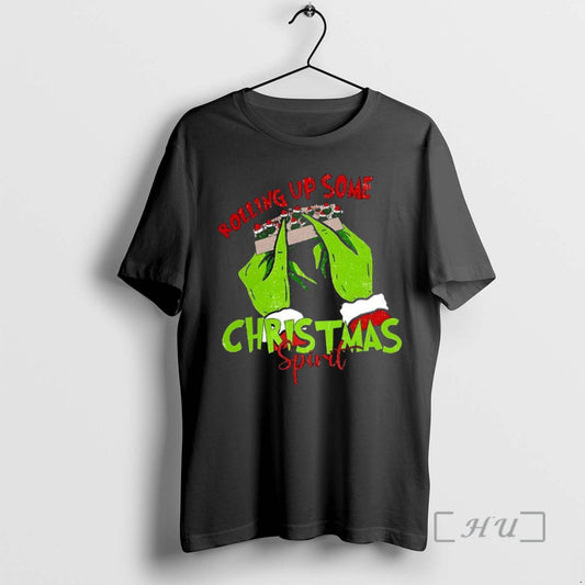 Officials Grinch Hands Rolling Up Some Christmas Spirit T-Shirts, Hoodie, Sweatshirt | AU18TeeNovaLab.com