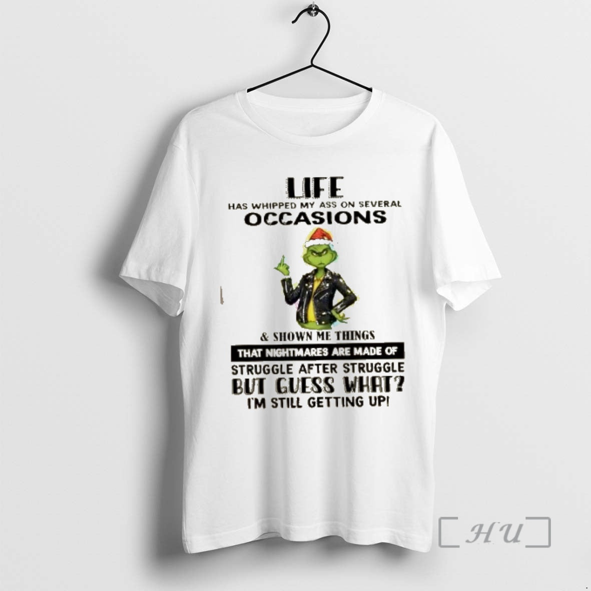 Officials Grinch Life Has Whipped My Ass On Several Occasions Christmas Premium T Shirts Sweater Hoodie, Sweatshirt
