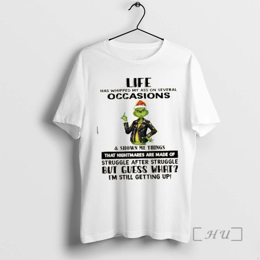 Officials Grinch Life Has Whipped My Ass On Several Occasions Christmas Premium T Shirts Sweater Hoodie, Sweatshirt