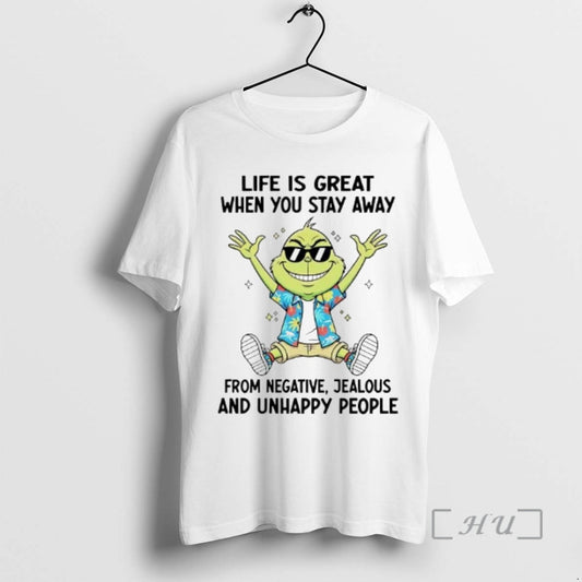 Officials Grinch Life Is Great When You Stay Away From Negative Premium T Shirts Sweater Hoodie, Sweatshirt