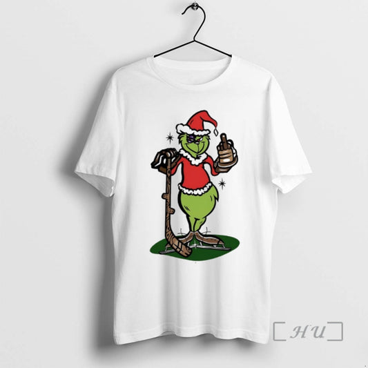 Officials Grinch Middle Finger Hockey T-Shirts, Hoodie, Sweatshirt | AU18TeeNovaLab.com