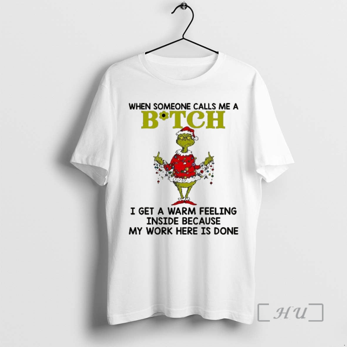 Officials Grinch Middle Finger When Someone Calls Me A Bitch T-Shirts, Hoodie, Sweatshirt | AU18TeeNovaLab.com