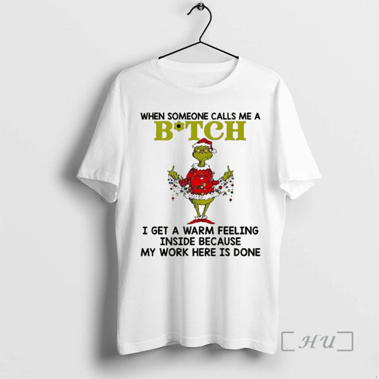 Officials Grinch Middle Finger When Someone Calls Me A Bitch T-Shirts, Hoodie, Sweatshirt | AU18TeeNovaLab.com