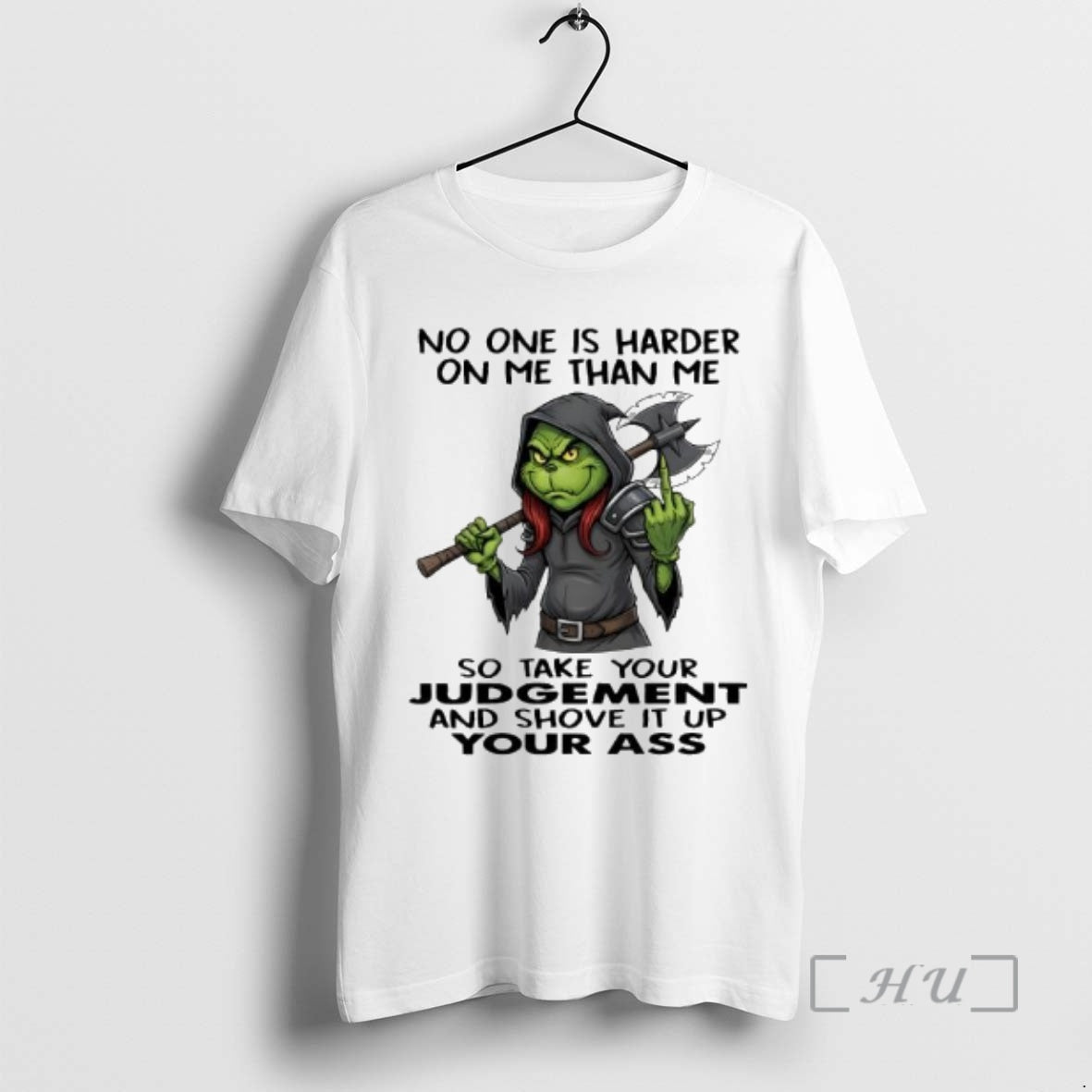Officials Grinch No One Is Harder On Me Than Me T-Shirts, Hoodie, Sweatshirt | AU18TeeNovaLab.com