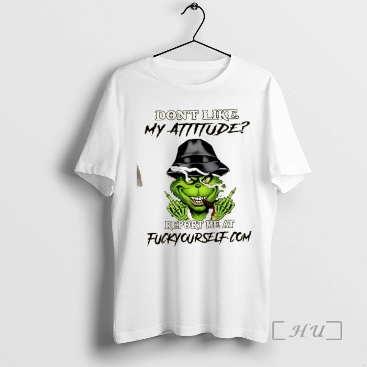 Officials Grinch Smoking Dont Like My Attitude Reportme At Fuckyourself T-Shirts, Hoodie, Sweatshirt | AU18TeeNovaLab.com