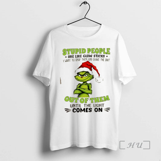 Officials Grinch Stupid People Are Like Glow Sticks Want To Smap Them And Shake The T-Shirts, Hoodie, Sweatshirt