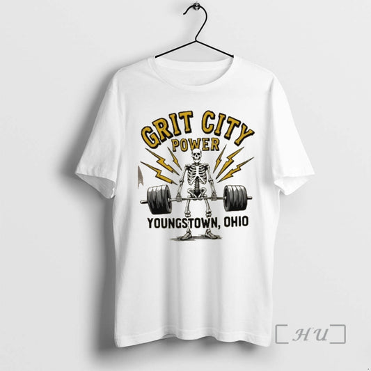 Officials Grit City Power Youngstown Ohio Skeleton Gym T-Shirts, Hoodie, Sweatshirt | AU18TeeNovaLab.com