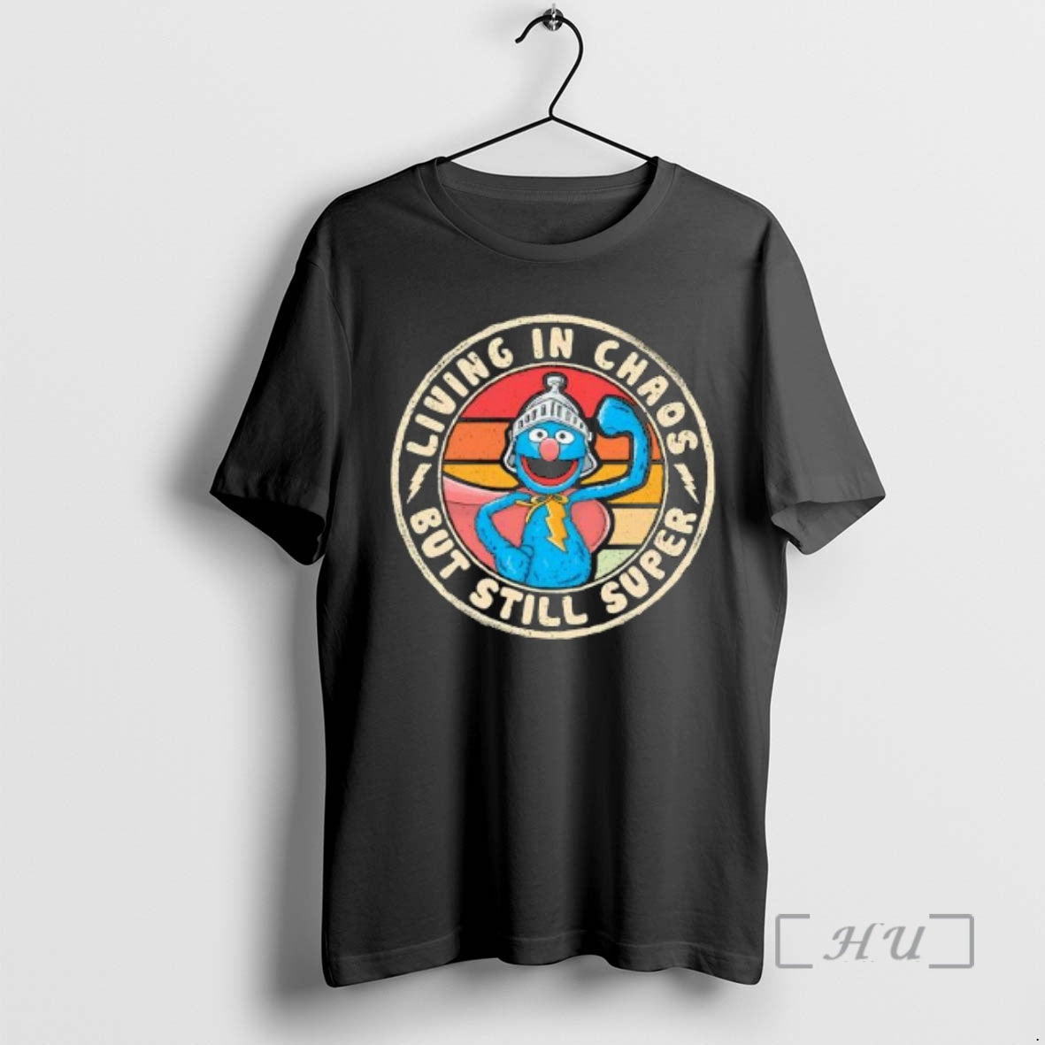Officials Grover Living In Chaos But Still Super Grover Retro T-Shirts, Hoodie, Sweatshirt | AU18TeeNovaLab.com