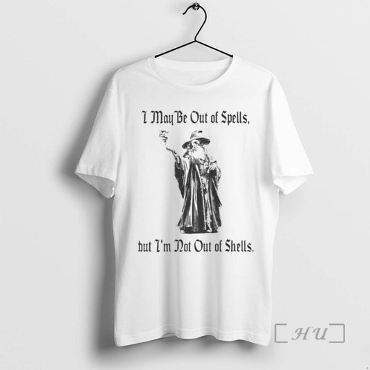 Officials Gun Wizard I May Be Out Of Spells But Im Not Out Of Shells T-Shirts, Hoodie, Sweatshirt | AU18TeeNovaLab.com