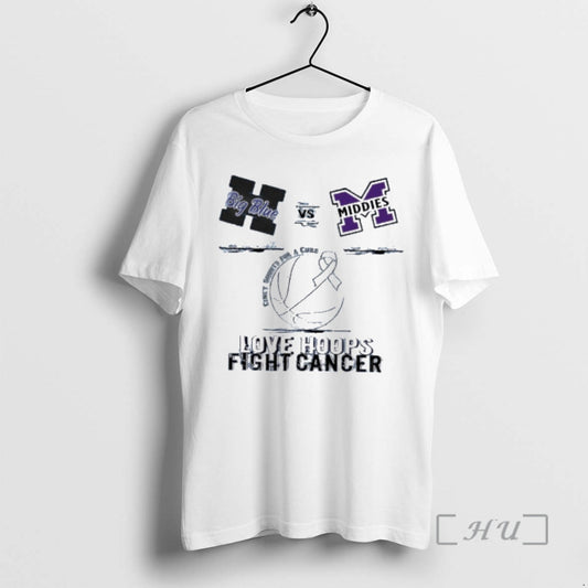 Officials Hamilton Big Blue Vs Middletown Middies 2026 Love Hoops Fight Cancer Premium T Shirts Hoodie, Sweatshirt