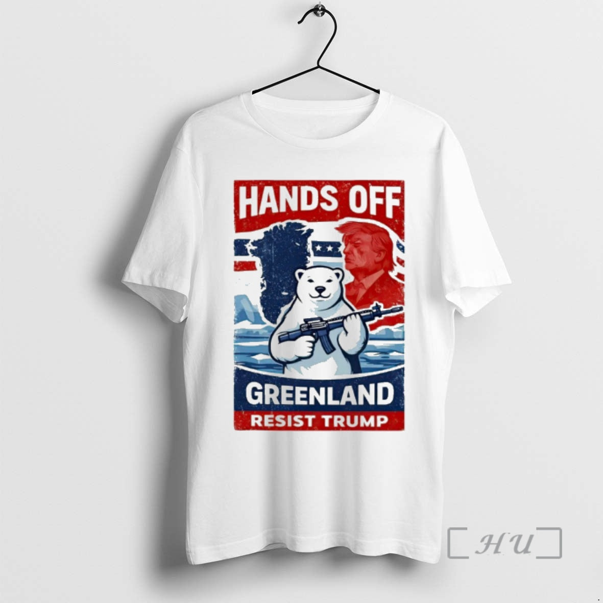 Officials Hands Off Greenland Resist Trump Polar Bear T-Shirts, Hoodie, Sweatshirt | AU18TeeNovaLab.com