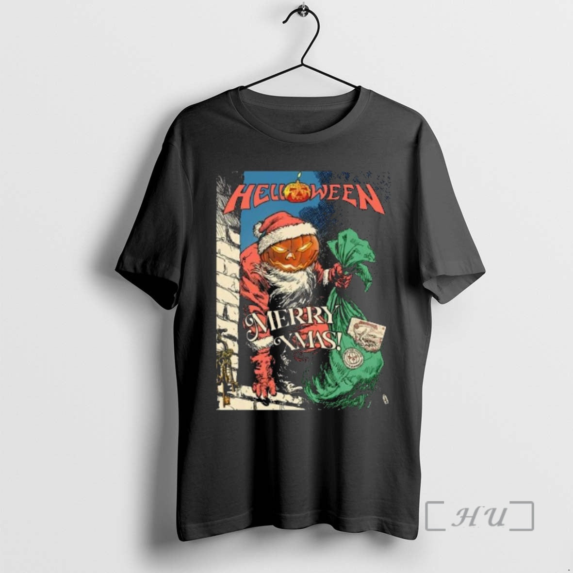 Officials Helloween Merry Xmas Pumpkin Powered Santa T-Shirts, Hoodie, Sweatshirt | AU18TeeNovaLab.com