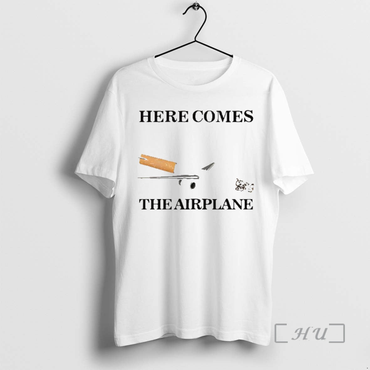 Officials Here Comes The Airplane Cigarette Plane Caricature T-Shirts, Hoodie, Sweatshirt | AU18TeeNovaLab.com