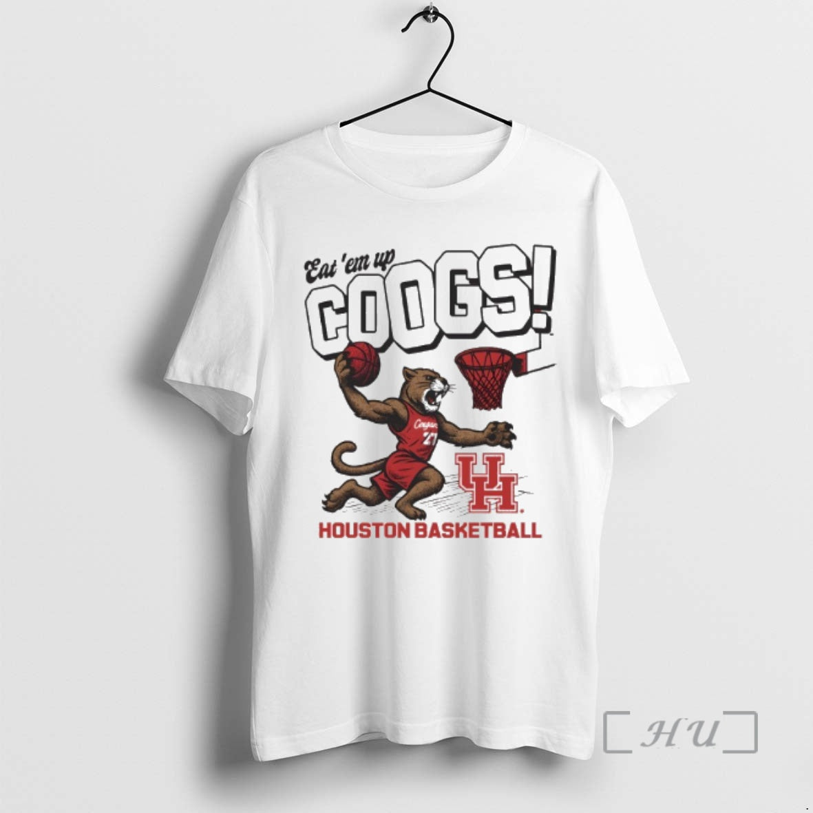Officials Houston Cougars Eat Em Up Coogs Slam Dunk T-Shirts, Hoodie, Sweatshirt | AU18TeeNovaLab.com