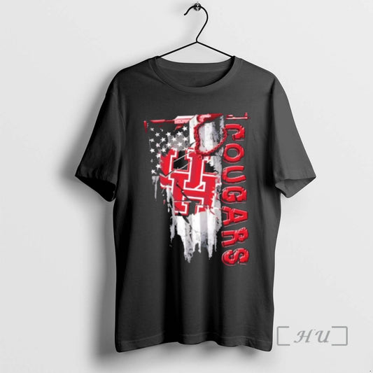 Officials Houston Cougars Football Battle Shattered Usa Flag Rip Design T-Shirts, Hoodie, Sweatshirt | AU18TeeNovaLab.com