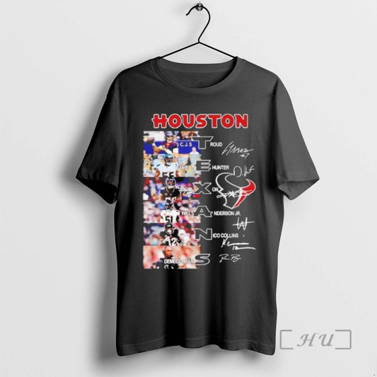 Officials Houston Texans Team Players Names And Signatures T-Shirts, Hoodie, Sweatshirt | AU18TeeNovaLab.com