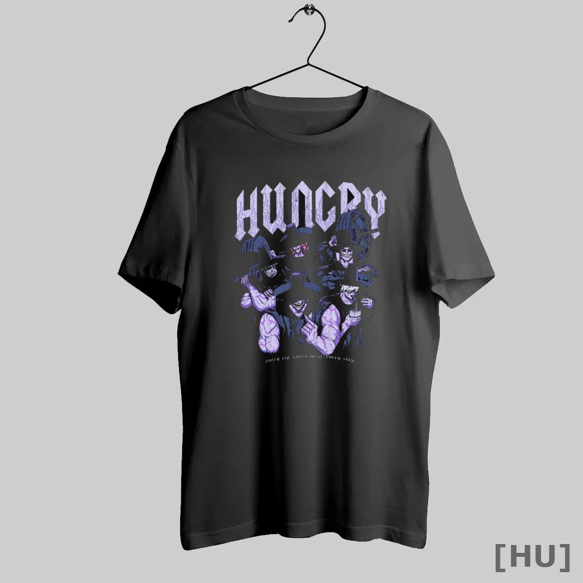 Officials Hungry Every Rep Every Meal Every Stage Kinda Fit Kinda Fat Graphic