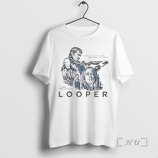 Officials Hunted By Your Future Haunted By Your Past A Film By Rian Johnson Looper T-Shirts, Hoodie, Sweatshirt