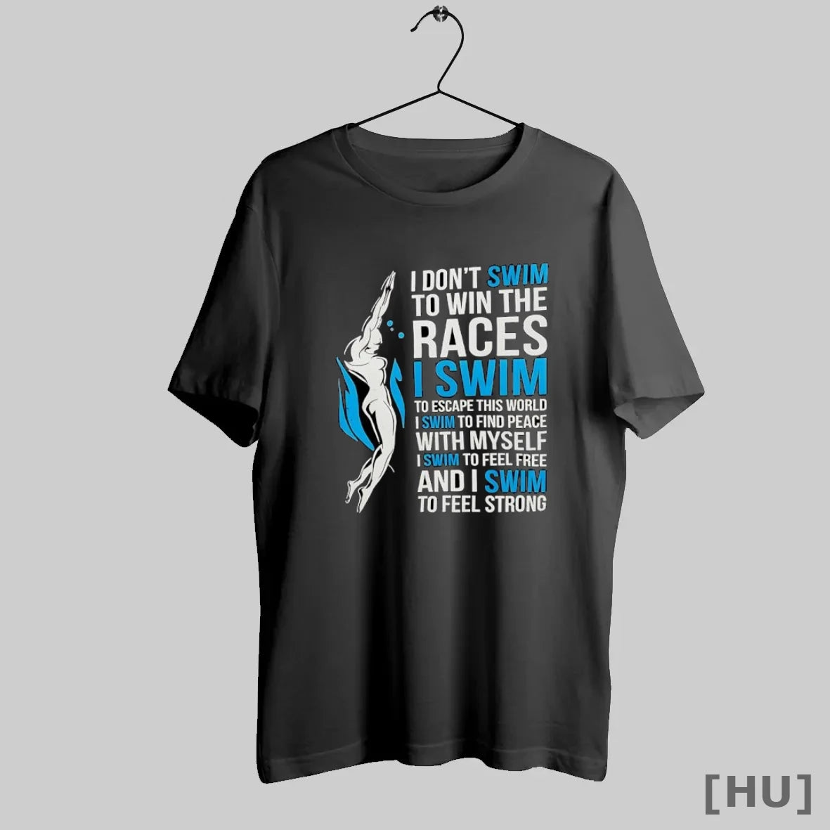 Officials I Don_t Swim To Win The Races Inspirational Swimmer Quote S Black
