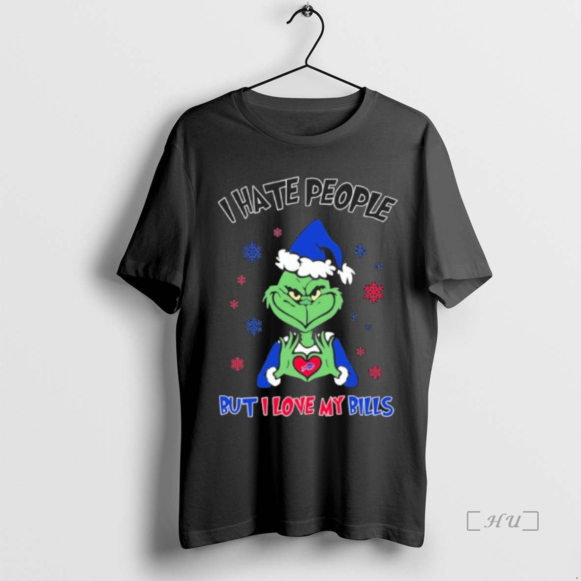 Officials I Hate People The Grinch But I Love My Bills Christmas Premium T Shirts Hoodie, Sweatshirt | AU18TeeNovaLab.com