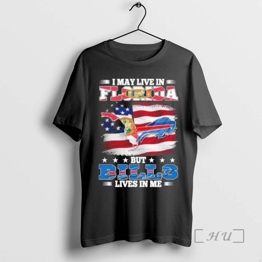 Officials I May Live In Florida But Bills Lives In Me Premium T Shirts Sweater Hoodie, Sweatshirt | AU18TeeNovaLab.com