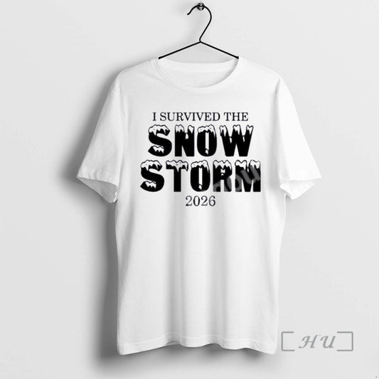 Officials I Survived The The Snow Storm 2026 T-Shirts, Hoodie, Sweatshirt | AU18TeeNovaLab.com