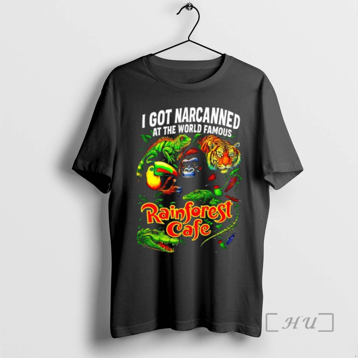 Officials I Got Narcanned At The World Famous Rainforest Cafe T-Shirts, Hoodie, Sweatshirt | AU18TeeNovaLab.com