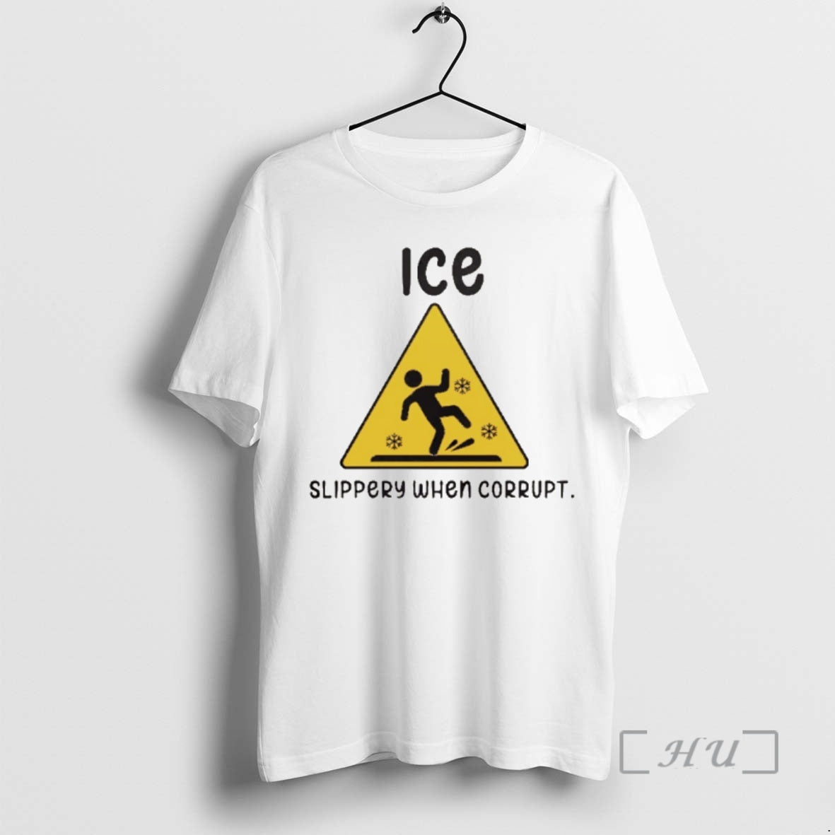 Officials Ice Sign Slippery When Corrupt T-Shirts, Hoodie, Sweatshirt | AU18TeeNovaLab.com