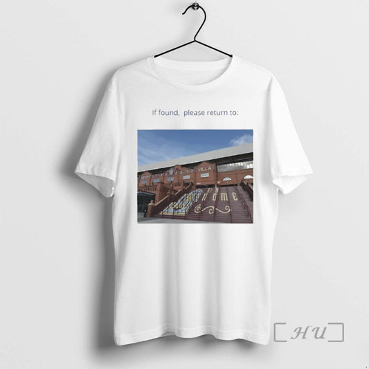 Officials If Found Please To Aston Villas Iconic Holte End Steps Graphic Premium T Shirts Hoodie, Sweatshirt