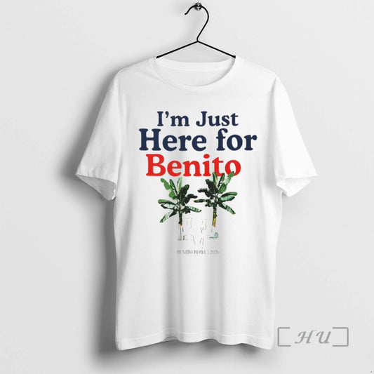 Officials Im Just Here For The Benito Bowl Half Time Bad Bunny 2026 Premium T-Shirts, Hoodie, Sweatshirt | AU18TeeNovaLab.com