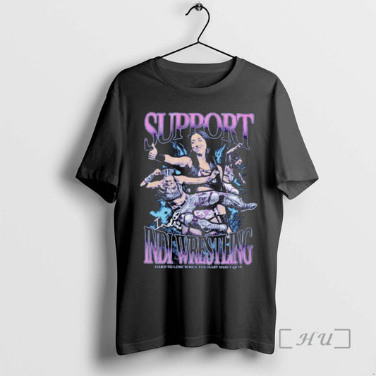 Officials Indi Hartwell Support Indi Wrestling Hard To Lose When The Hart Wont Quit Premium T-Shirts, Hoodie, Sweatshirt