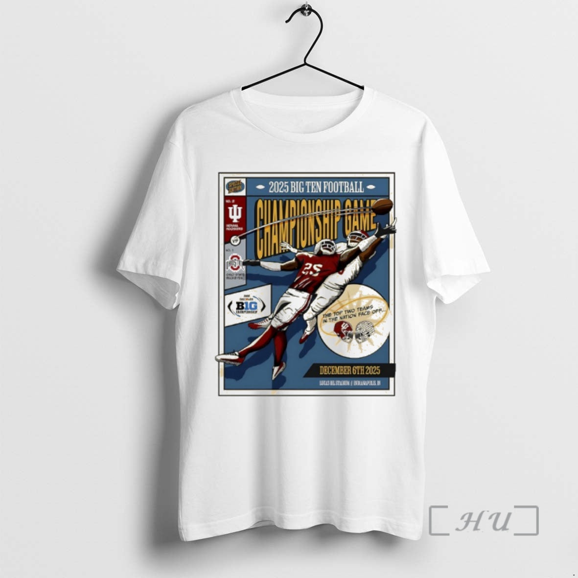 Officials Indiana Football 2025 Big Ten Football Championship Game Vintage T-Shirts, Hoodie, Sweatshirt | AU18TeeNovaLab.com