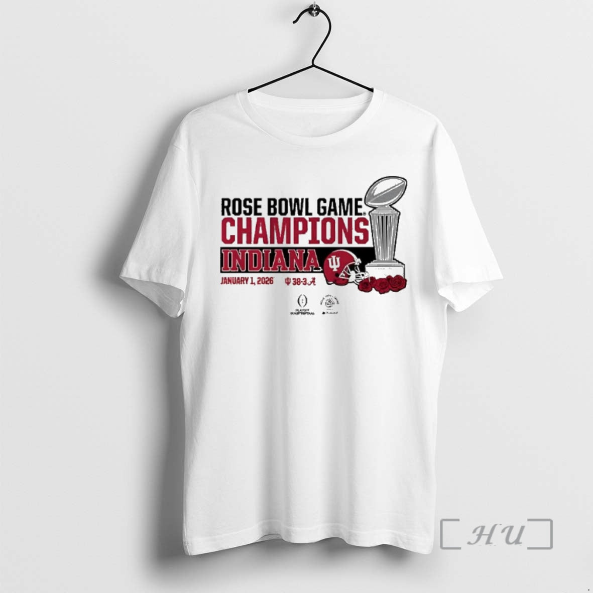 Officials Indiana Football 2026 Cfp Rose Bowl Champions Trophy T-Shirts, Hoodie, Sweatshirt | AU18TeeNovaLab.com