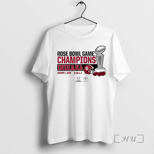 Officials Indiana Football 2026 Cfp Rose Bowl Champions Trophy T-Shirts, Hoodie, Sweatshirt | AU18TeeNovaLab.com