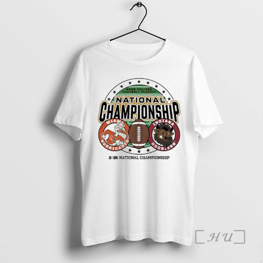 Officials Indiana Vs Miami 2026 Cfp National Championship Game Mascot T-Shirts, Hoodie, Sweatshirt | AU18TeeNovaLab.com