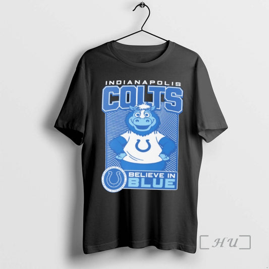 Officials Indianapolis Colts Mascot Believe In Blue T-Shirts, Hoodie, Sweatshirt | AU18TeeNovaLab.com