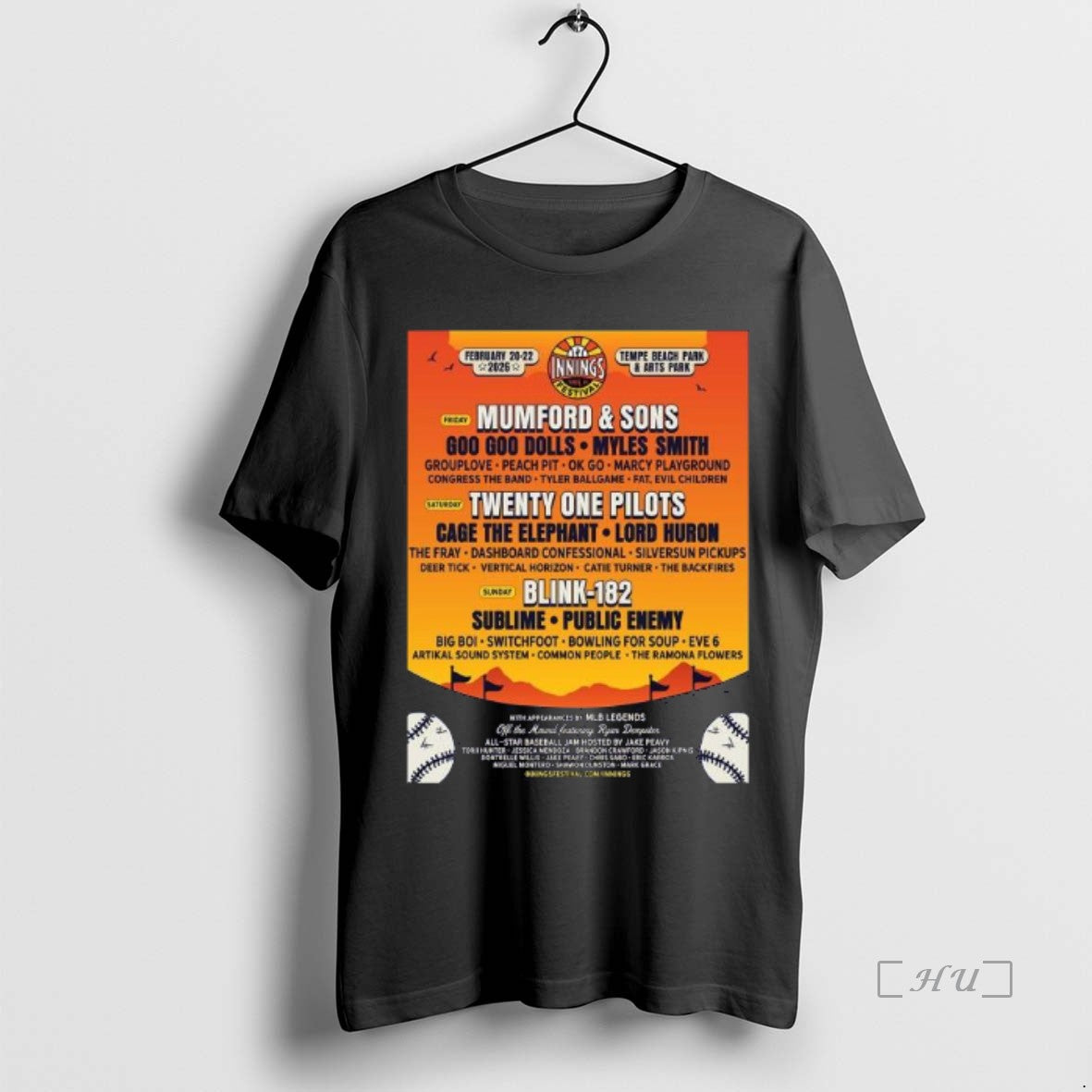 Officials Inning Festival Full Lineup In Tempe Arizona At Temple Beach Park And Arts Park T-Shirts, Hoodie, Sweatshirt