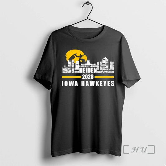 Officials Iowa Hawkeyes 2026 Names Of Several Players T-Shirts, Hoodie, Sweatshirt | AU18TeeNovaLab.com