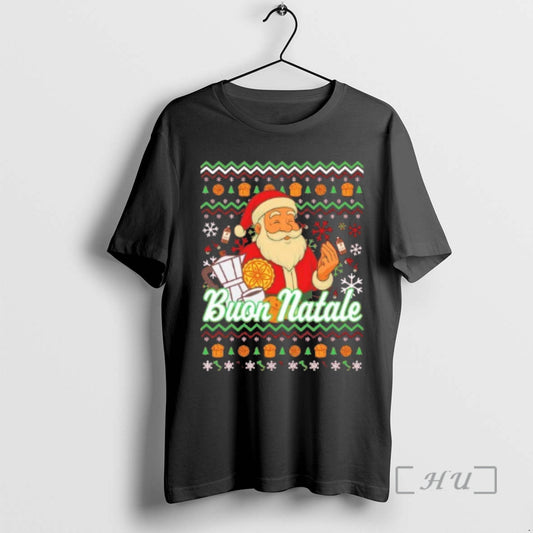 Officials Italian Santa Buon Natale Ugly Christmas Sweat T-Shirts, Hoodie, Sweatshirt | AU18TeeNovaLab.com