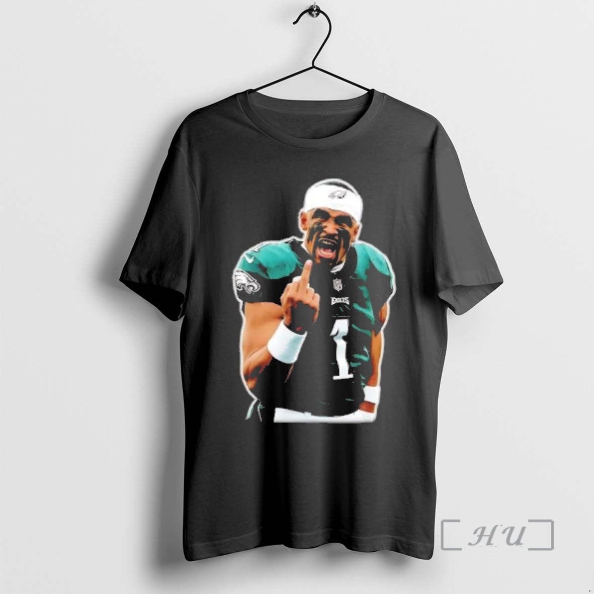 Officials Jalen Hurts Screaming Middle Finger T-Shirts, Hoodie, Sweatshirt | AU18TeeNovaLab.com