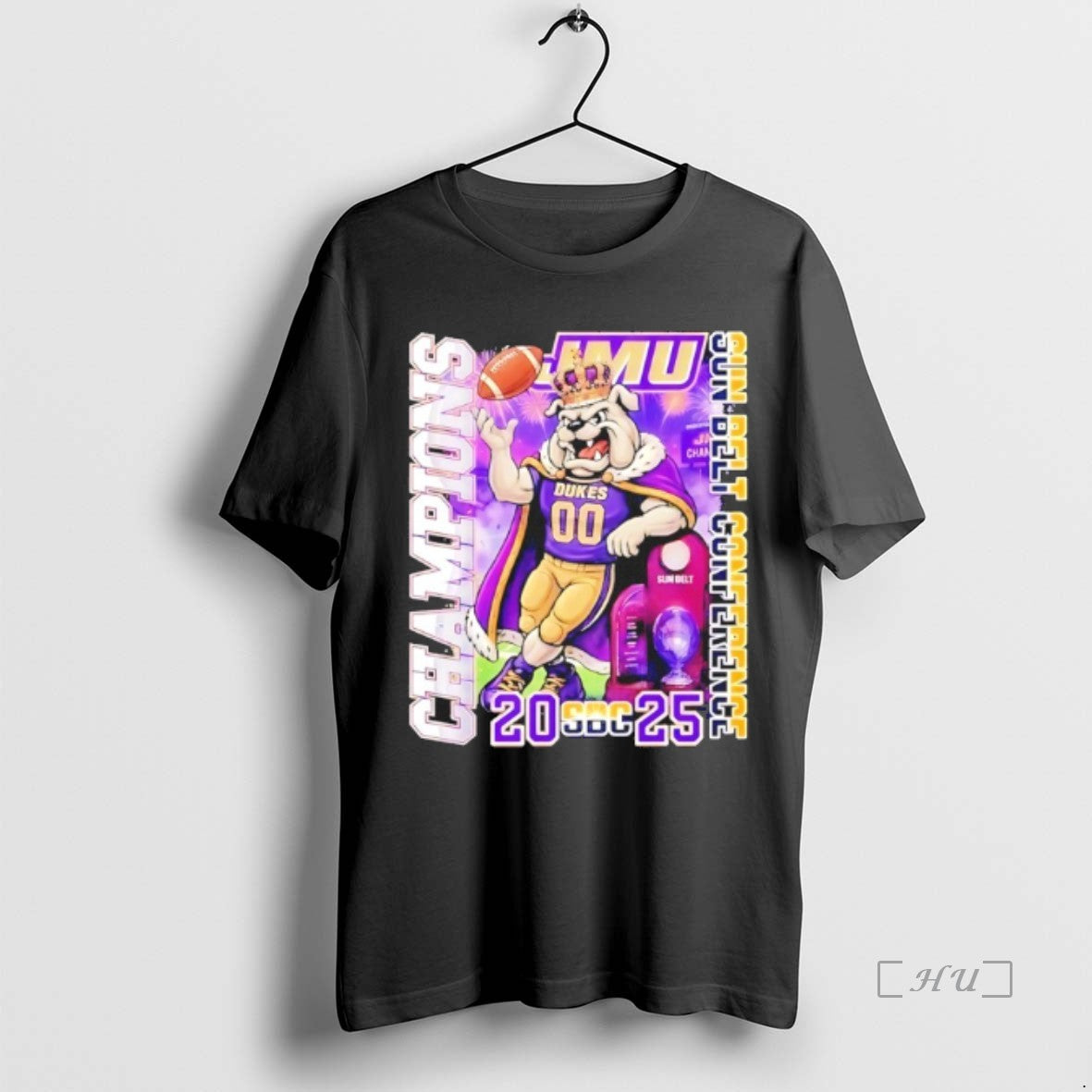 Officials James Madison Dukes Sun Belt Conference Champions Mascot 2025 T-Shirts, Hoodie, Sweatshirt | AU18TeeNovaLab.com
