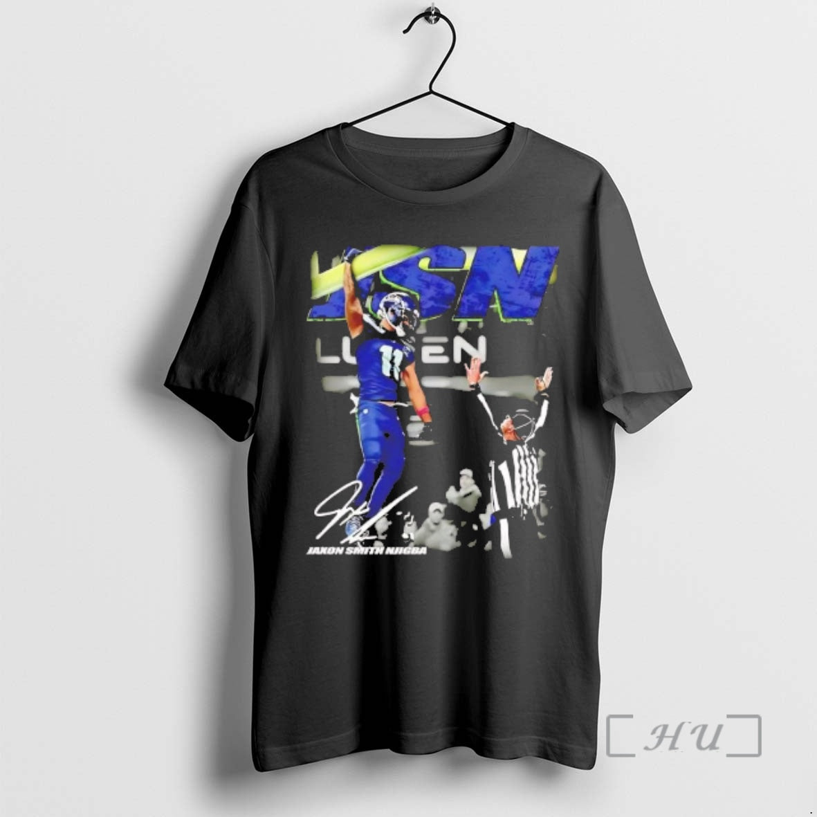 Officials Jaxon Smith Njigba Leads In Receiving Yards Signature T-Shirts, Hoodie, Sweatshirt | AU18TeeNovaLab.com