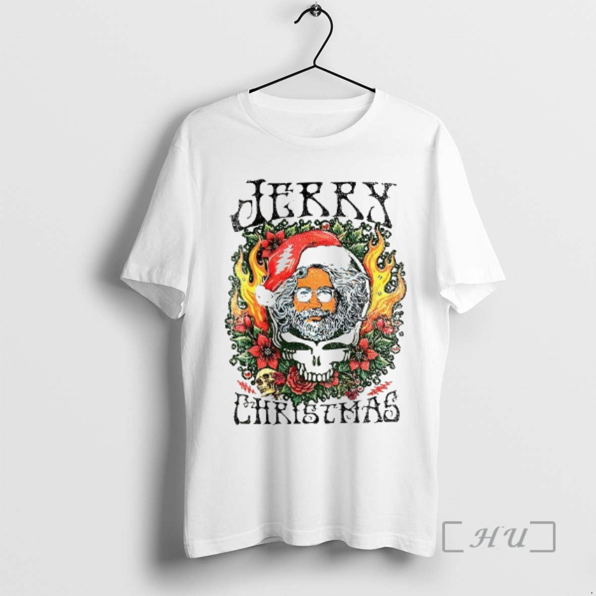 Officials Jerry Garcia Jerry Christmas Grateful Dead Merry Christmas T-Shirts, Hoodie, Sweatshirt | AU18TeeNovaLab.com