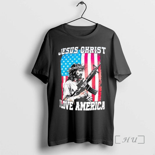 Officials Jesus Christ I Love America T-Shirts, Hoodie, Sweatshirt | AU18TeeNovaLab.com