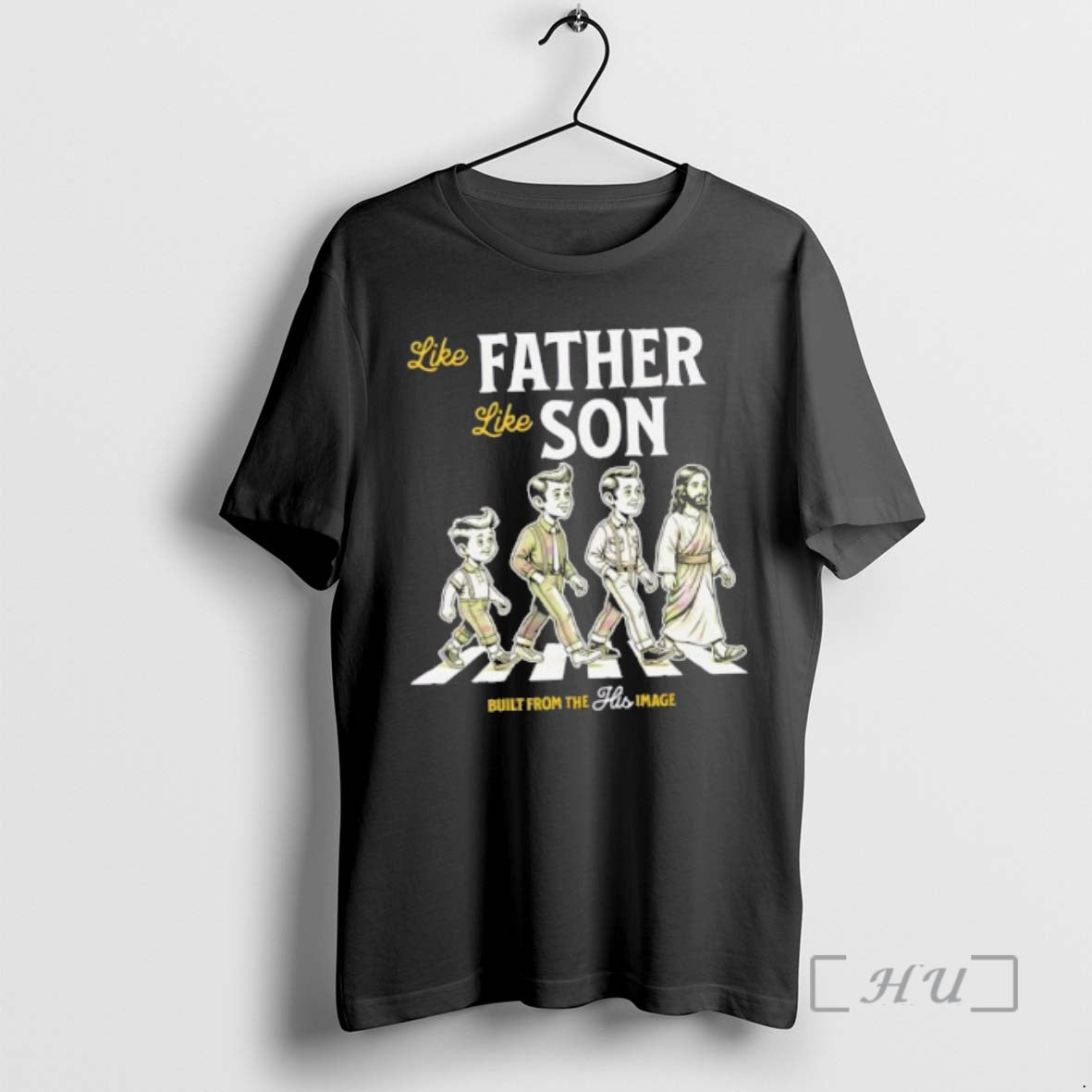 Officials Jesus Like Father Like Son Abbey Road Built From The Image Premium T Shirts Hoodie, Sweatshirt | AU18TeeNovaLab.com